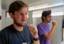 Student Brushes Teeth as Long as Person at Neighboring Sink to Not Seem Gross