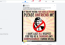 Liberal Extremist Shares “Unfriend Me If You Voted For Trump” Post On Facebook