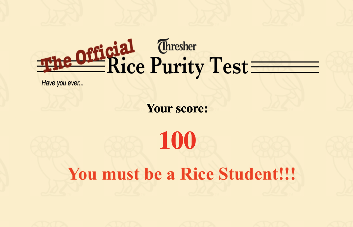 CDC Commends Rice Students For Scoring High In Purity Test Low On